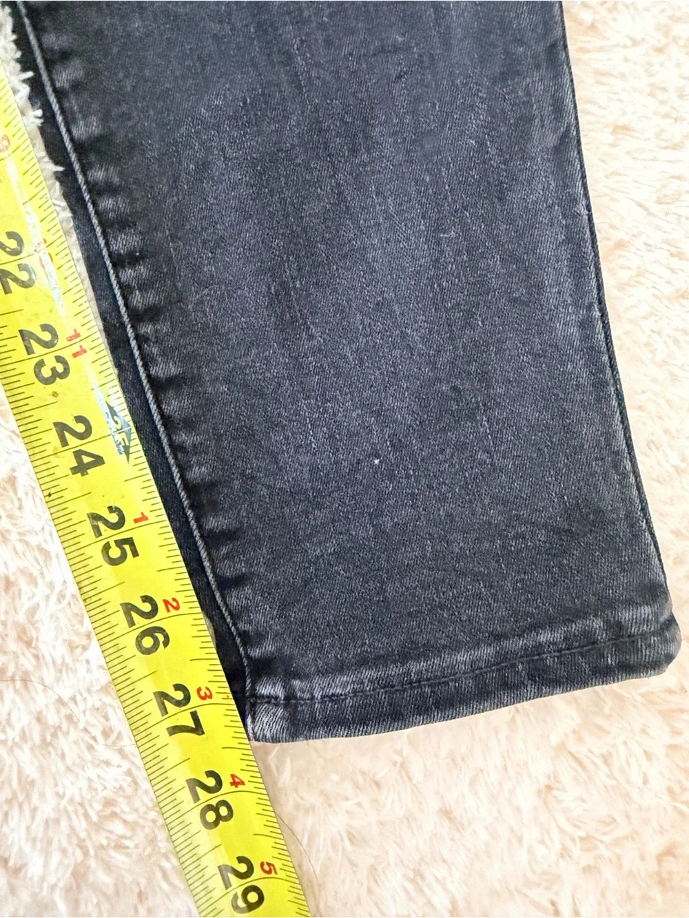J.Crew Mercantile distressed faded black stretch high rise skinny jeans 26